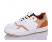 Кроссовки женские QQ Shoes, модель BK60 white-beige демисезон