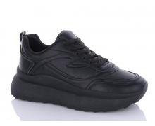 кроссовки женские QQ Shoes, модель JP20 black демисезон