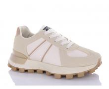 кроссовки женские QQ Shoes, модель JP23 beige демисезон