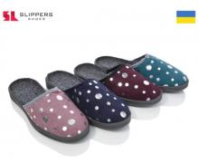 тапочки женские Slipers, модель Блеск отк mix демисезон