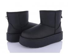 угги женский QQ Shoes, модель AB029 black зима