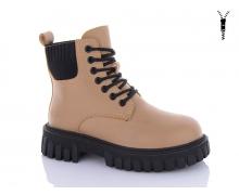 Ботинки женские QQ Shoes, модель 5236 khaki зима