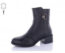 Ботинки женские QQ Shoes, модель 202 black зима