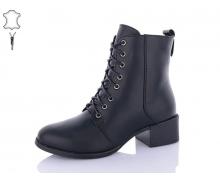 Ботинки женские QQ Shoes, модель 208 black зима