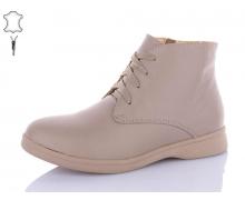 Ботинки женские QQ Shoes, модель 54 beige зима