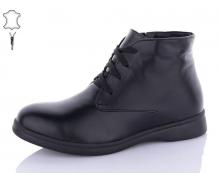 Ботинки женские QQ Shoes, модель 54 black зима