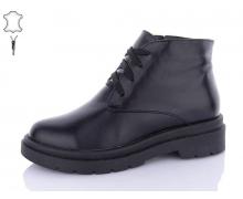 Ботинки женские QQ Shoes, модель 54-1 black зима