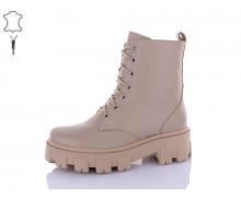 Ботинки женские QQ Shoes, модель 636-1 beige зима