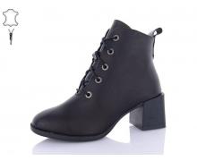 Ботинки женские QQ Shoes, модель 640-1 black зима