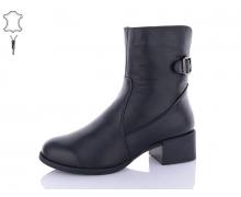 Ботинки женские QQ Shoes, модель 646 black зима