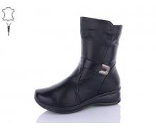 Ботинки женские QQ Shoes, модель 729 black зима