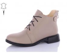 Ботинки женские QQ Shoes, модель 907 beige зима