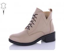 Ботинки женские QQ Shoes, модель 910 beige зима