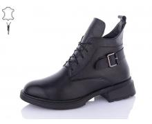 Ботинки женские QQ Shoes, модель 915-1 black зима