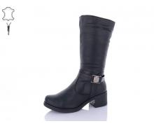 Сапоги женские QQ Shoes, модель 244D black зима