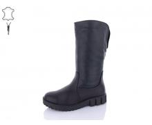 Сапоги женские QQ Shoes, модель 436 black (36-42) зима