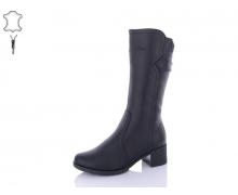 Сапоги женские QQ Shoes, модель 604 black зима