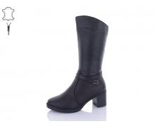 Сапоги женские QQ Shoes, модель 605-1 black зима