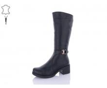 Сапоги женские QQ Shoes, модель 608A black зима