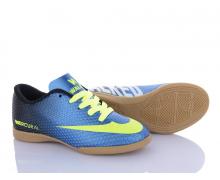 спорт детский VS, модель Futsal Mercurial N33 blue (31-35) демисезон