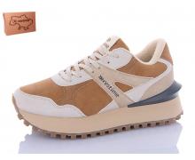 Кроссовки женские restime, модель RWZ24233 beige демисезон