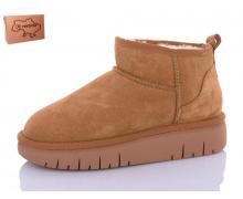 угги женский restime, модель YWZ24455 camel зима