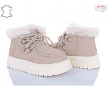 ботинки женские Ailaifa, модель M031-2 beige зима