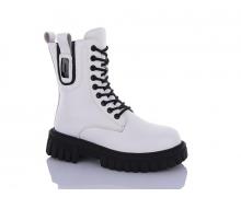 Ботинки женские QQ Shoes, модель 5223 white зима