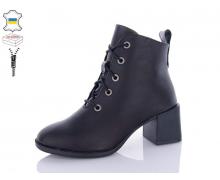 Ботинки женские QQ Shoes, модель 640-1 чорний зима