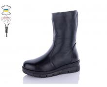 Ботинки женские QQ Shoes, модель 916 чорний зима