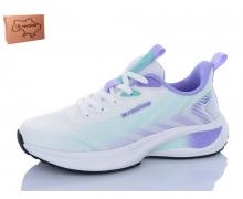 Кроссовки женские restime, модель RWL25538 white-purple демисезон