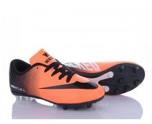 Футбольная обувь детская VS, модель Walked Crampon 01 orange-black (31-35) демисезон