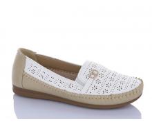 Туфли женские Leguzaza, модель 916 white-beige лето