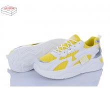 кроссовки женские Sindikat, модель M2 yellow-white демисезон