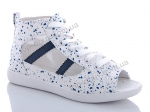 Кеды женские Victoria, модель CF017 white-blue лето