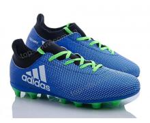 Футбольная обувь мужская Walked, модель 30 adidas-mavi-yesil-kr демисезон