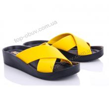 Шлепки женские Summer shoes, модель KK03 желтый лето