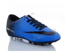 Футбольная обувь подросток M.M, модель N2 blue-black h демисезон