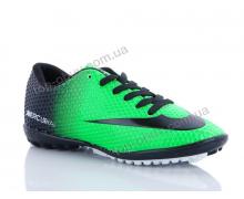 Футбольная обувь подросток M.M, модель N2 green-black-white демисезон
