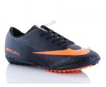 Футбольная обувь мужская M.M, модель N3 black-orange демисезон
