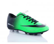 Футбольная обувь мужская M.M, модель N3 green-black h демисезон