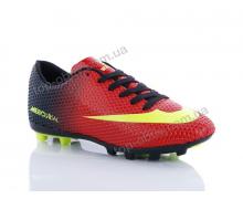 Футбольная обувь мужская M.M, модель N3 red-yellow h демисезон