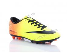 Футбольная обувь мужская M.M, модель N3 yellow-black h демисезон