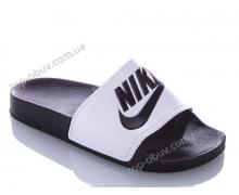 шлепанцы подросток Ashaf, модель Nike white-black лето