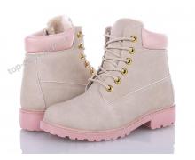 ботинки женские Zoom, модель S312-17 beige-pink зима