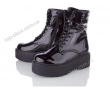 ботинки женские Zoom, модель 6012 black демисезон