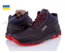 ботинки мужские Lvovbaza, модель Kluchkovskiy A38 черный-красный зима