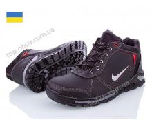 ботинки мужские Lvovbaza, модель 66 черный-серый зима