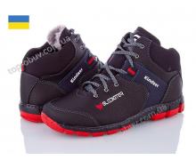 ботинки мужские Lvovbaza, модель R20 черный-красный зима