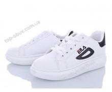 кроссовки женские Ok Shoes, модель R10-1 black-white демисезон